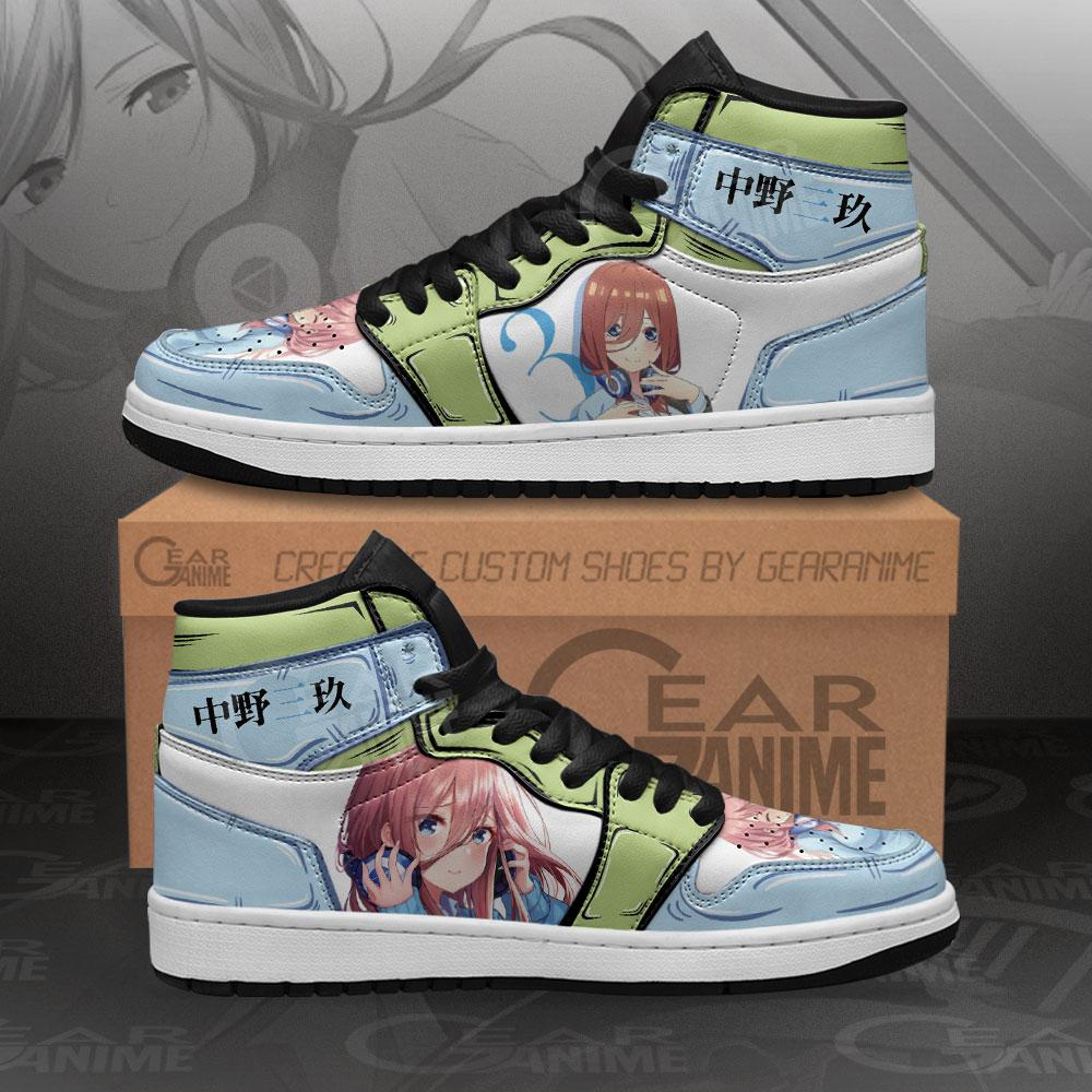 Miku Nakano Sneakers Custom Anime 5-toubun No Hanayome Shoes - HomeFavo