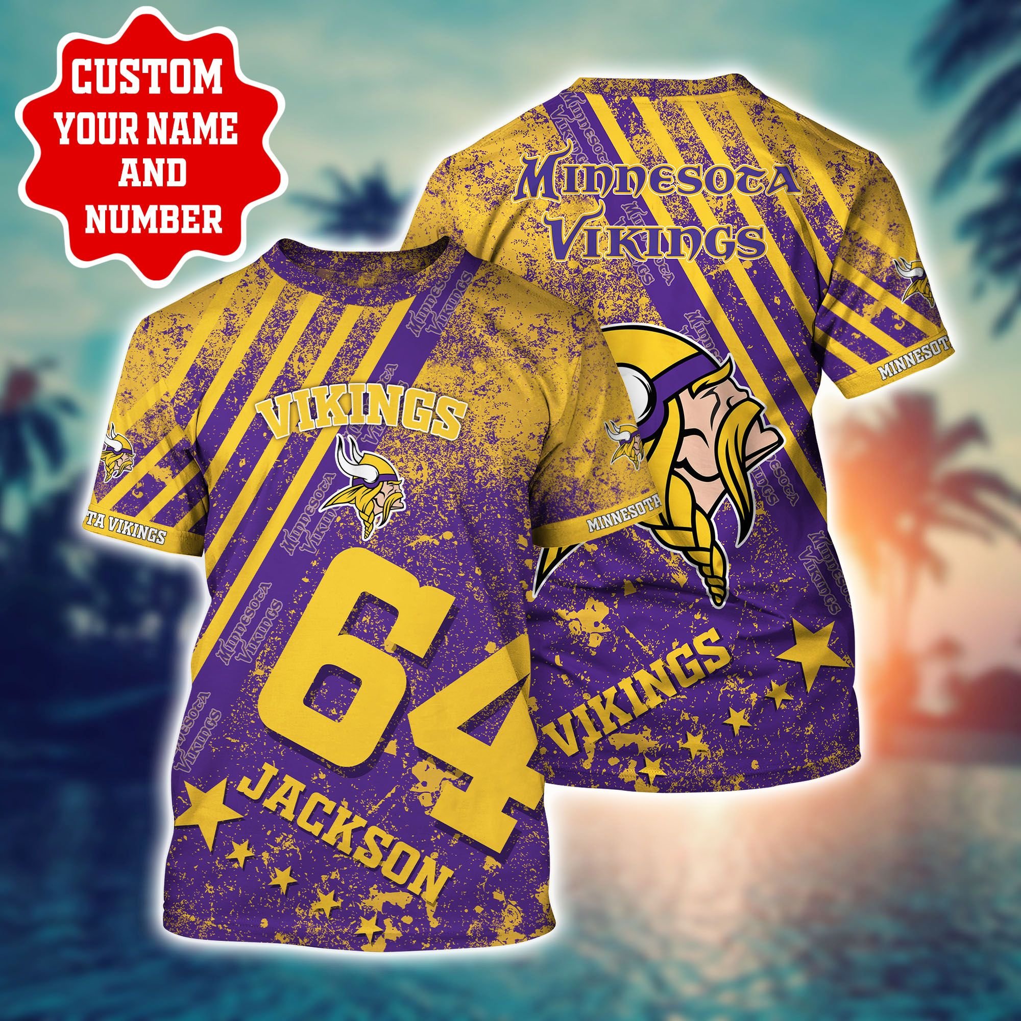 Minnesota Vikings NFL Hawaiian Shirt Trends Summer Short Sleeve Button ...