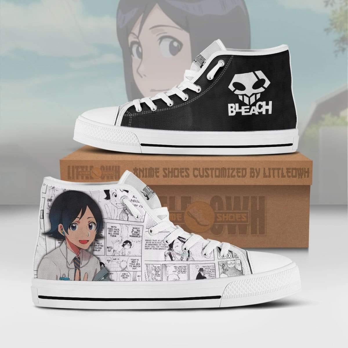 Mizuiro Kojima High Top Canvas Shoes Custom Bleach Anime Mixed Manga
