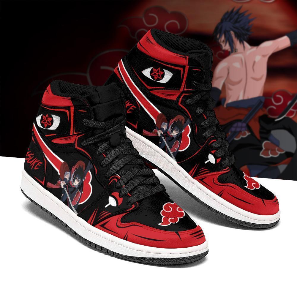 Naruto Sasuke Shoes Akatsuki Costume Anime Sneakers