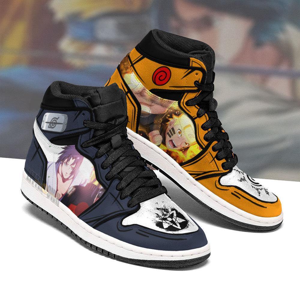 Naruto x Sasuke Anime Shoes Naruto JD Sneakers - HomeFavo