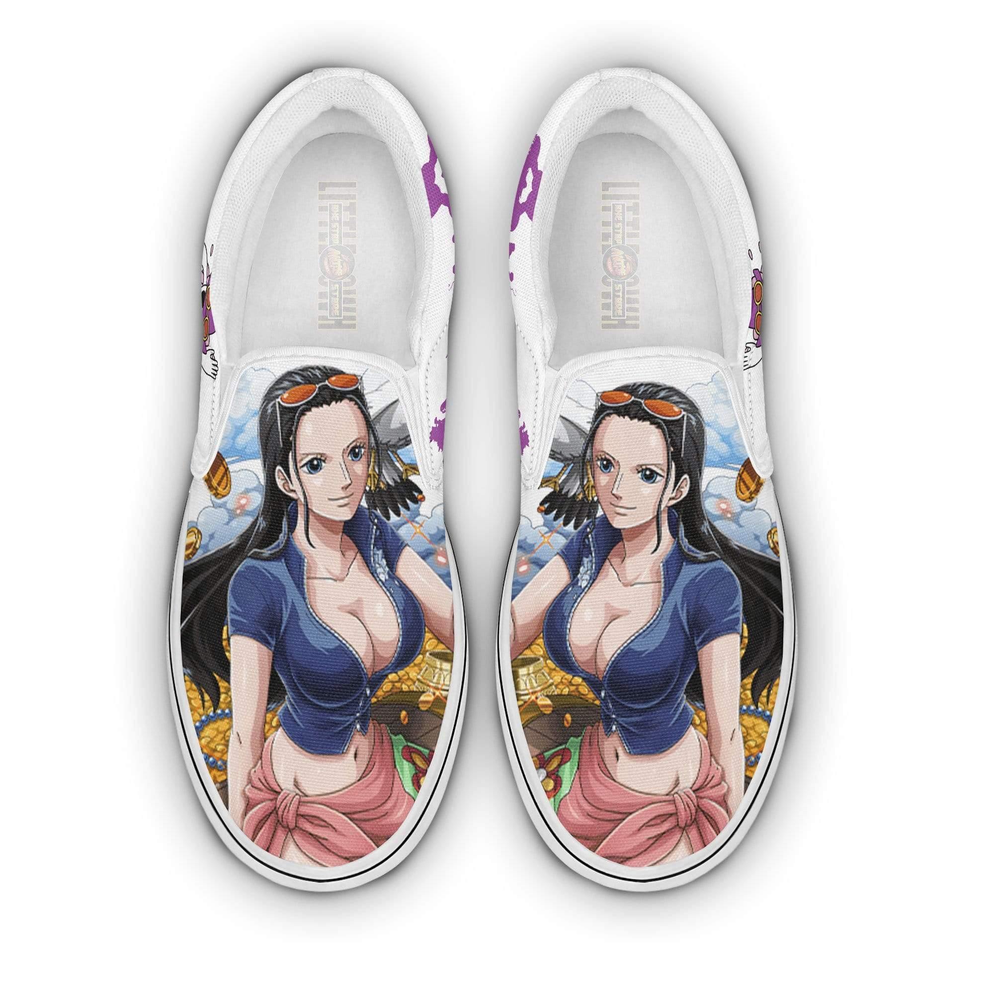 One Piece Anime Shoes Nico Robin Classic Slip Ons Sneakers