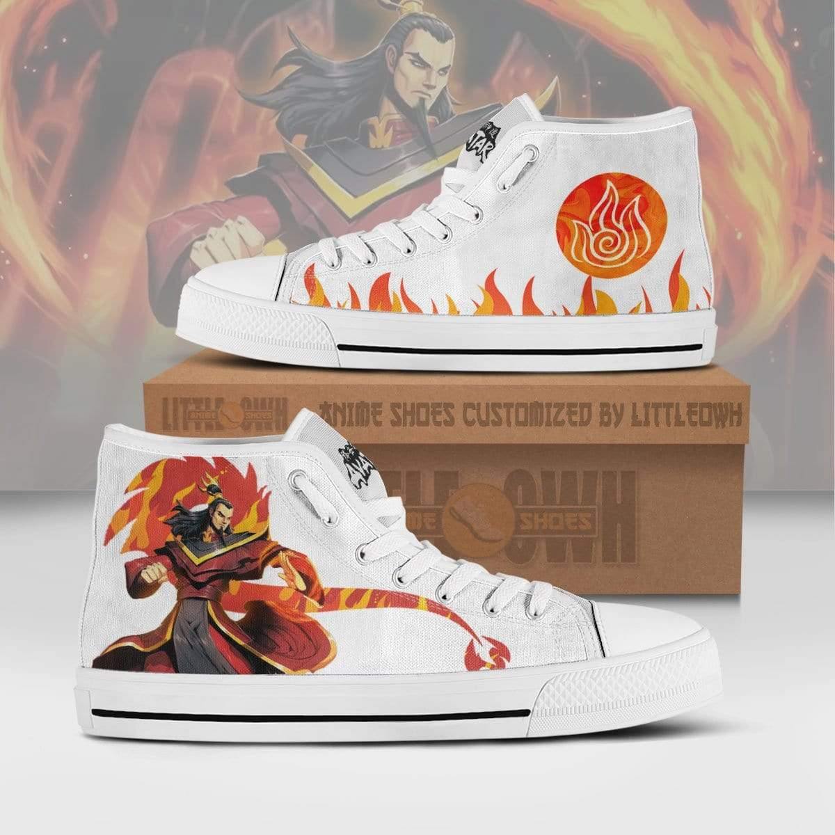 Ozai High Top Canvas Shoes Custom Avatar: The Last Airbender Anime Sneakers