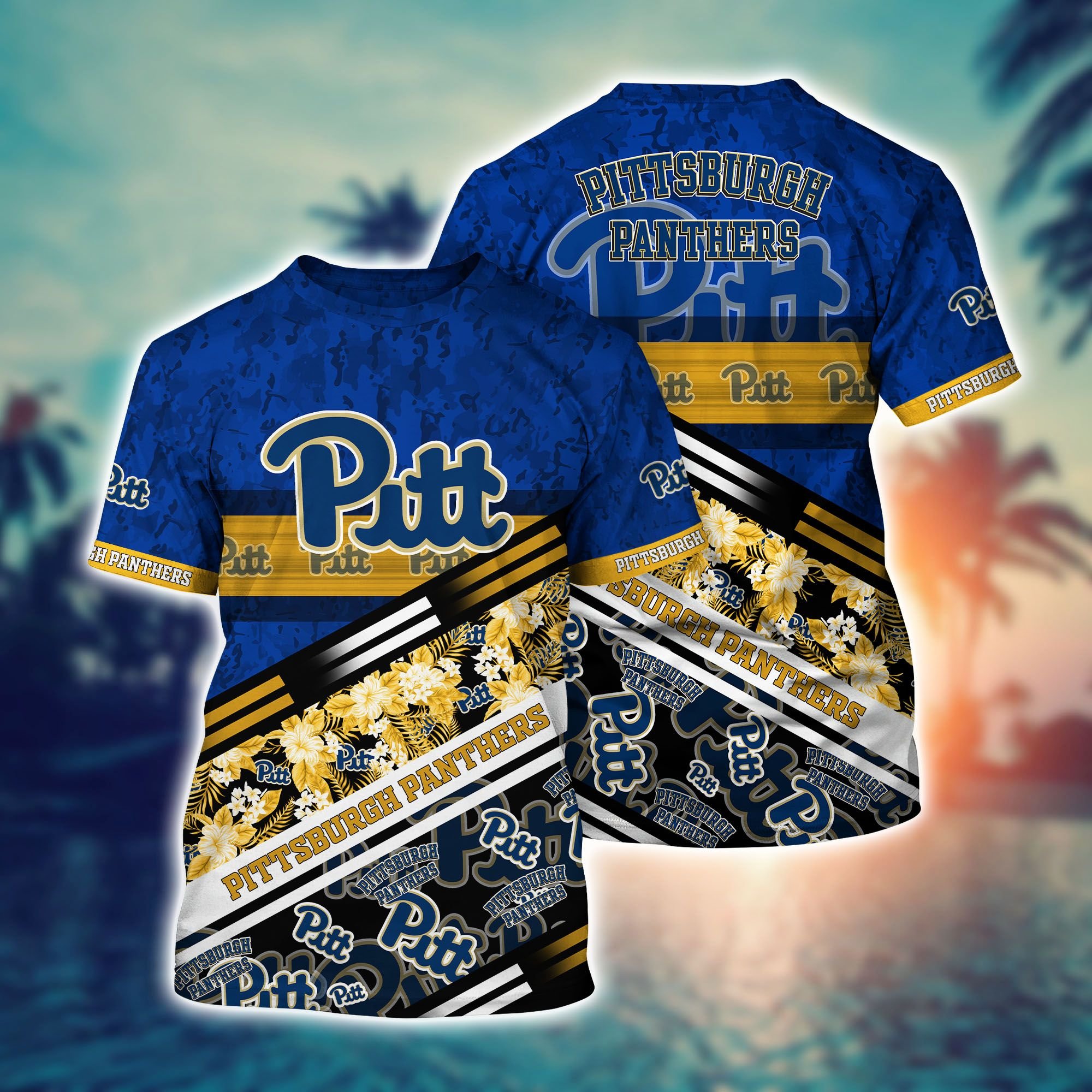 Pittsburgh Panthers NCAA3 Hawaii Shirt Short Style Hot Trending Summer