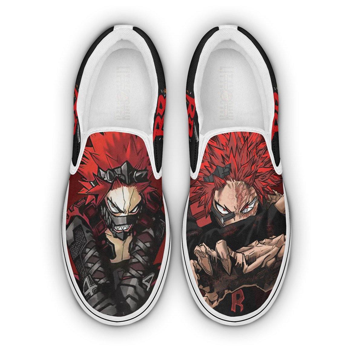 Red Riot Unbreakable Shoes Custom My Hero Academia Anime Classic Slip-On