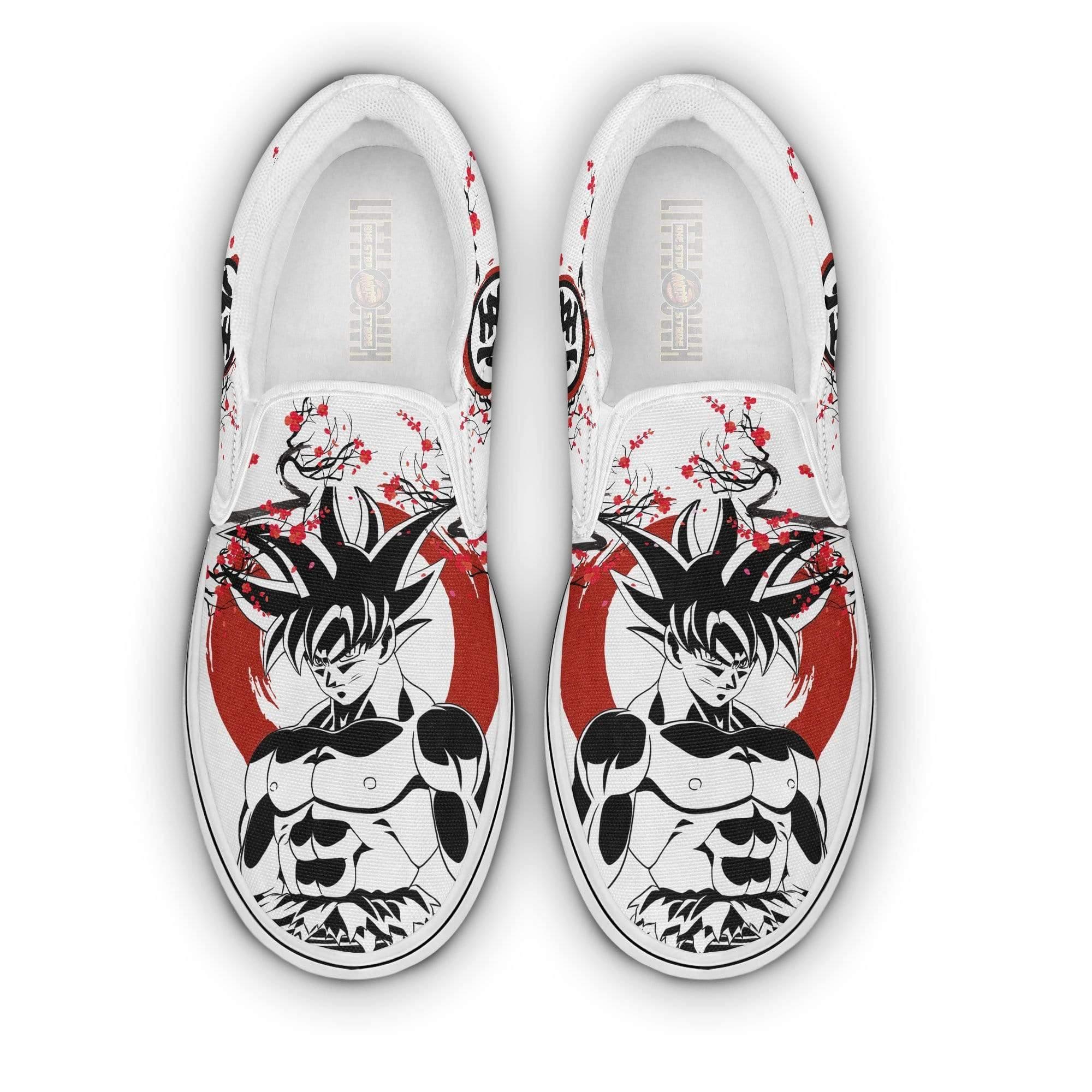 Son Goku Dragon Ball Z Sneakers Anime Shoes Custom Saiyan Under The Sun Classic Slip-On