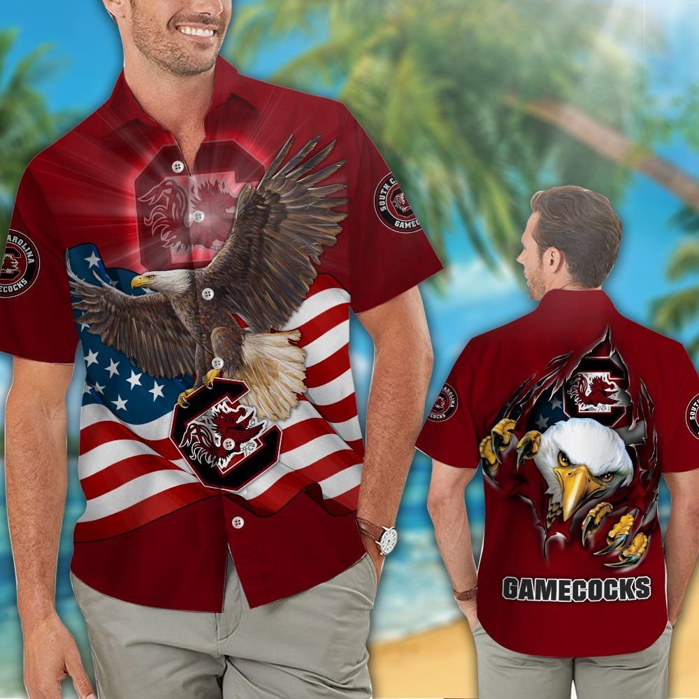 South Carolina Gamecocks Hawaiian Shirts And Shorts NCAA Premium ...