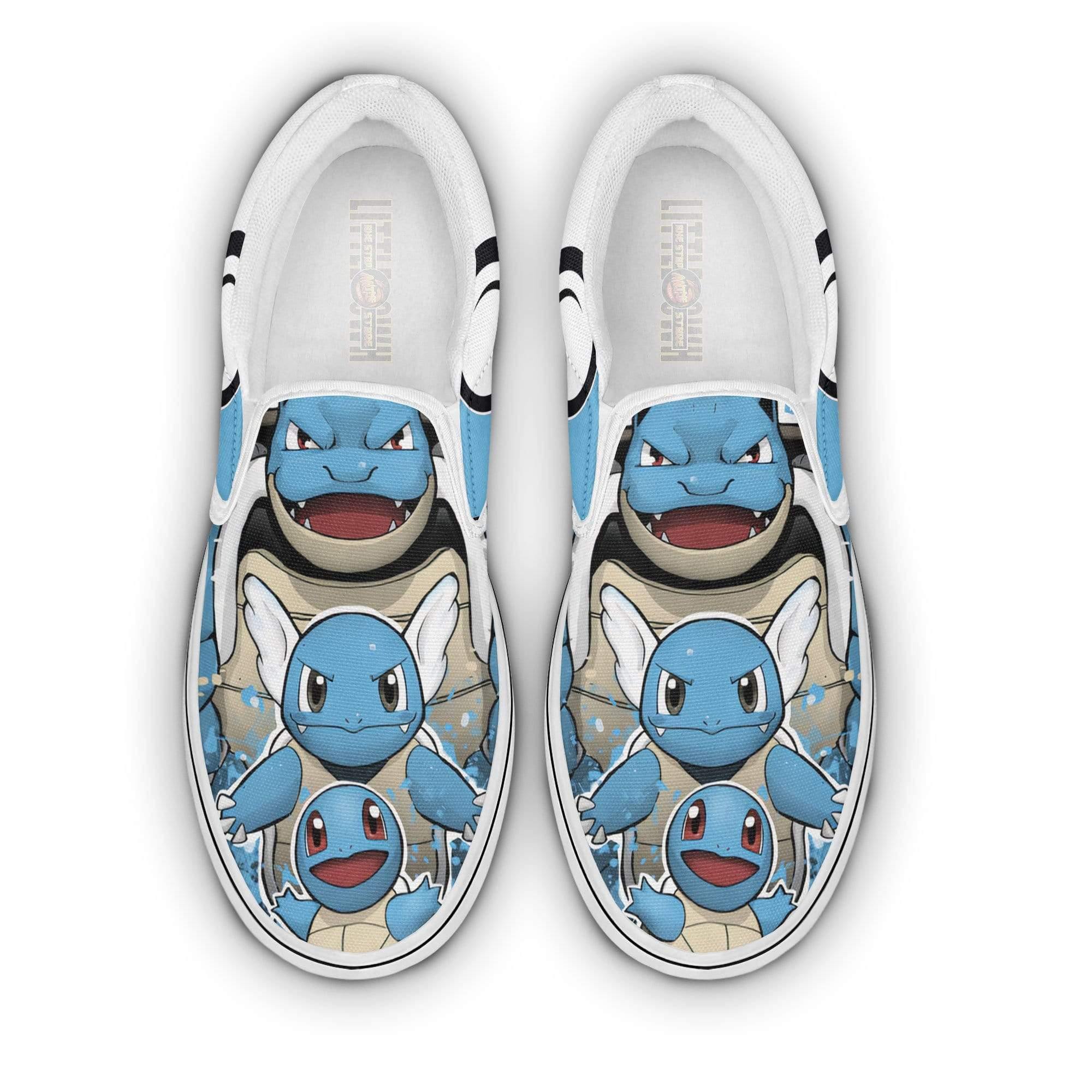 Squirtle Classic Slip-On Custom Pokemon Shoes Anime Flat Sneakers