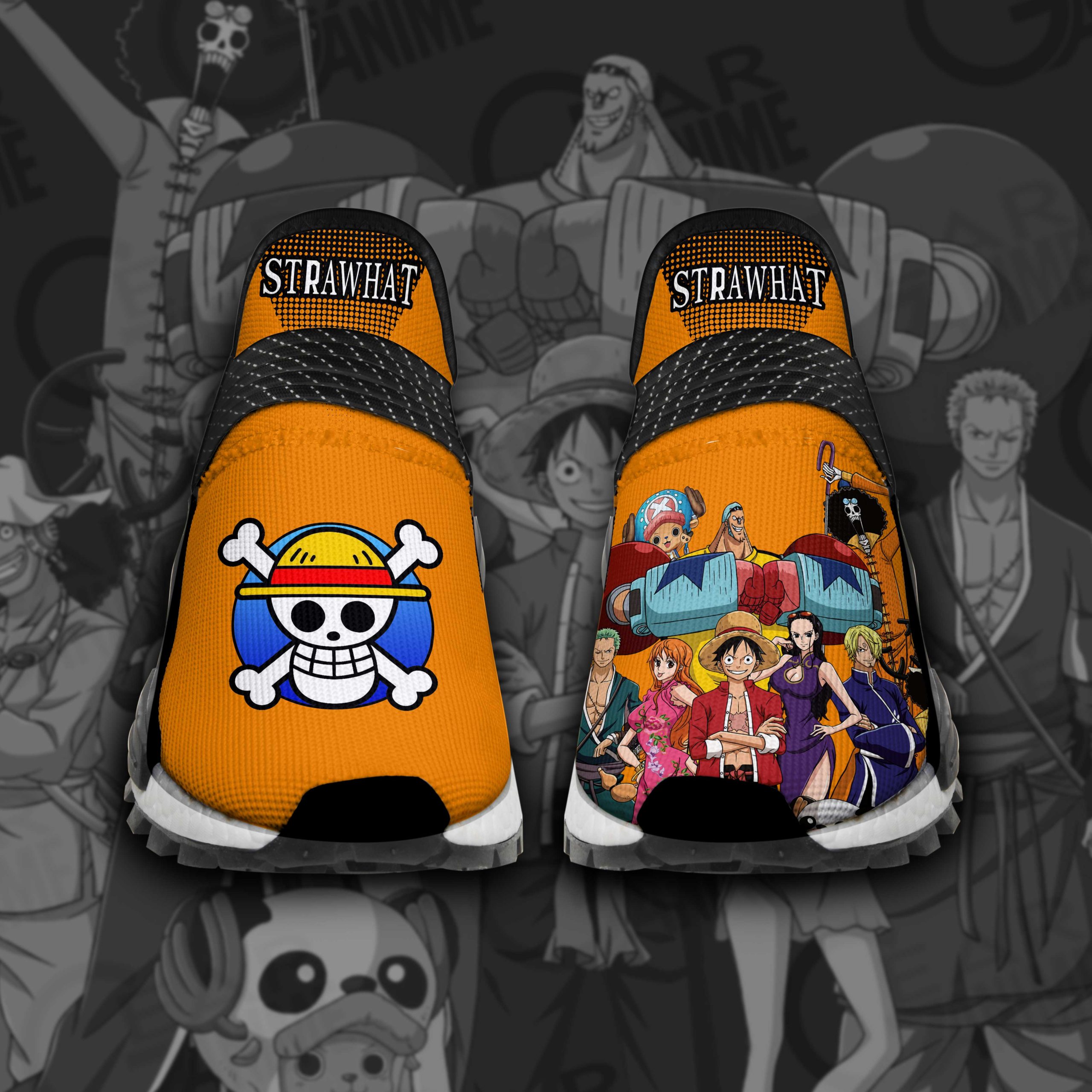 Straw Hat Pirates Shoes One Piece Custom Anime Shoes TT11