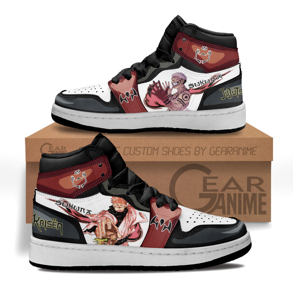 Sukuna Ryoumen Kids Sneakers Custom Jujutsu Kaisen Anime Kids Shoes ...