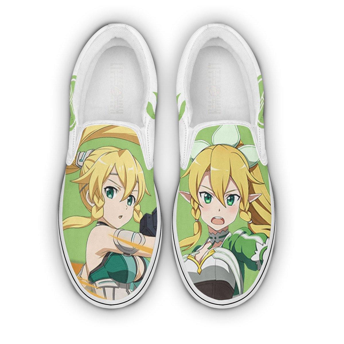 Sword Art Online Leafa Shoes Custom Anime Classic Slip-On Sneakers