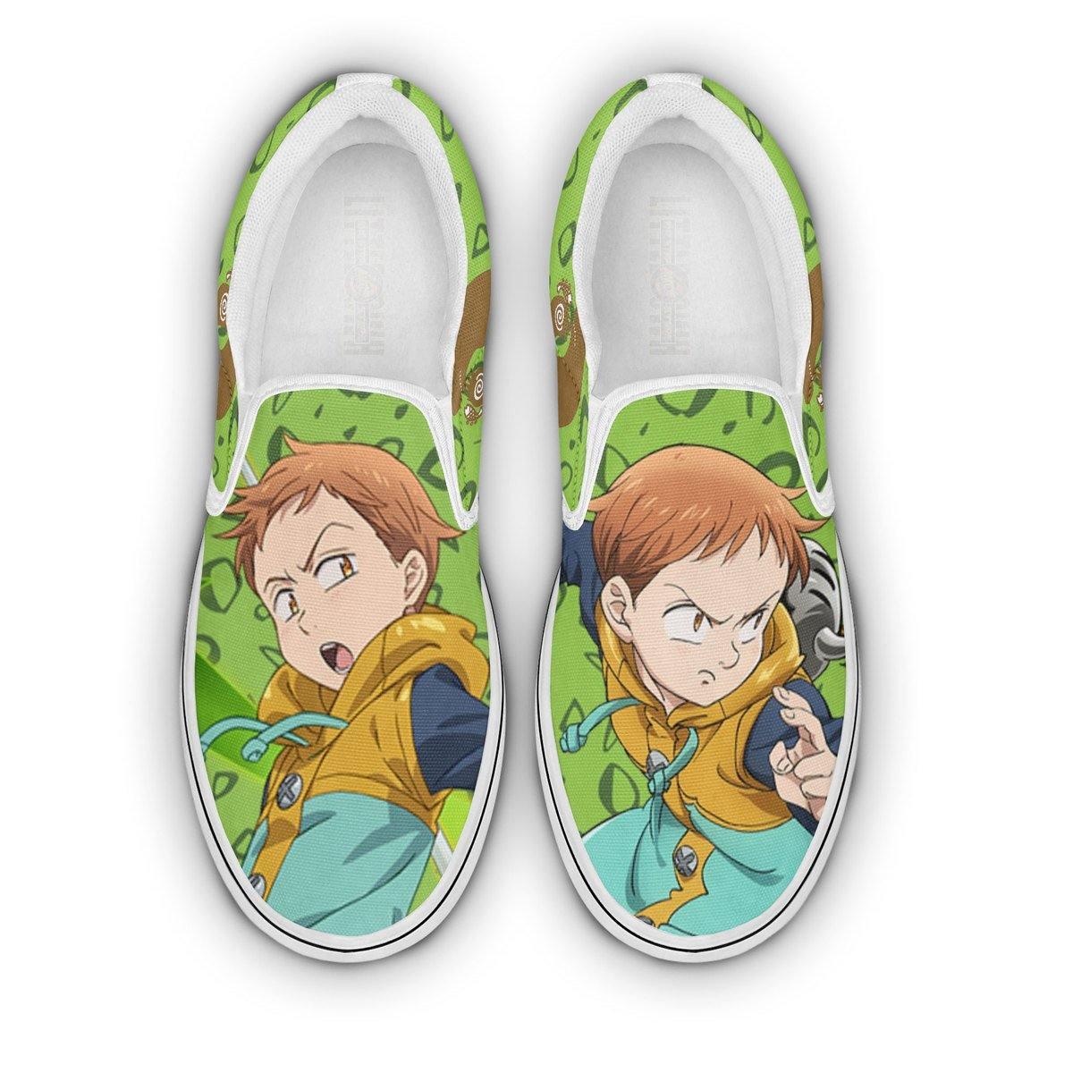The Seven Deadly Sins King Shoes Custom Anime Classic Slip-On Sneakers