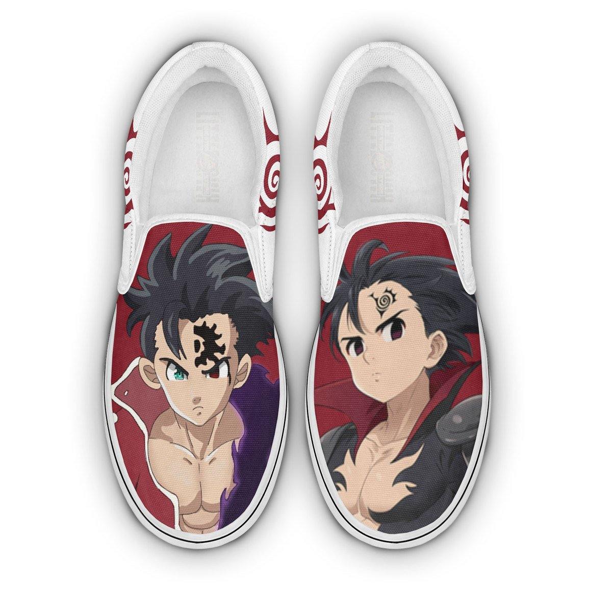 The Seven Deadly Sins Zeldris  Shoes Custom Anime Classic Slip-On Sneakers