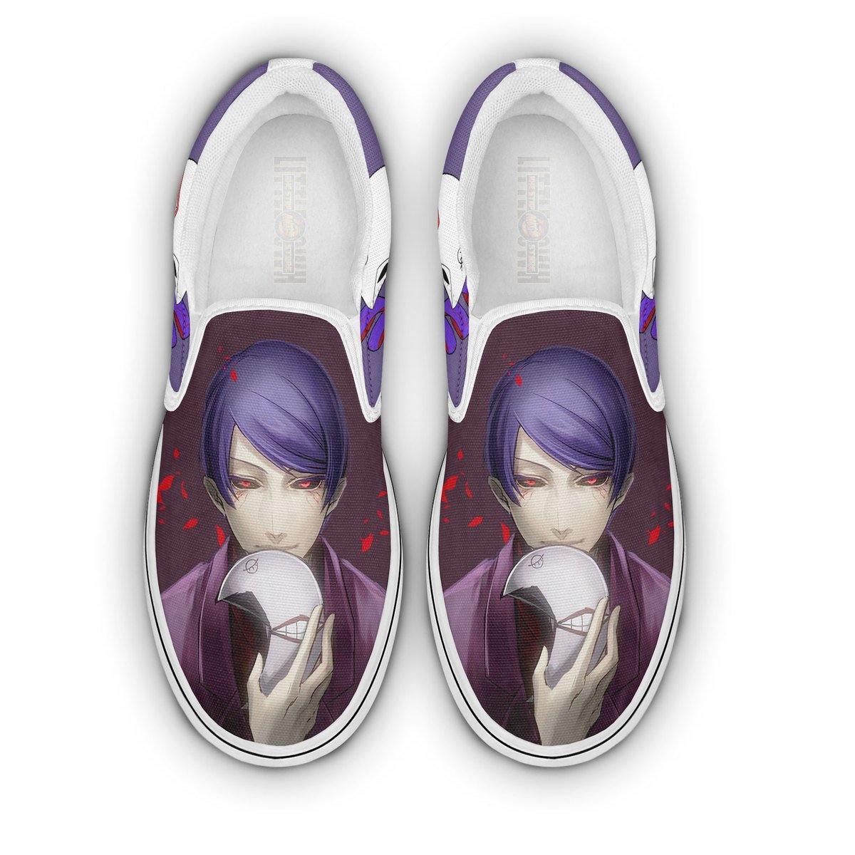 Tokyo Ghoul Shuu Tsukiyama Shoes Custom Anime Classic Slip-On Sneakers