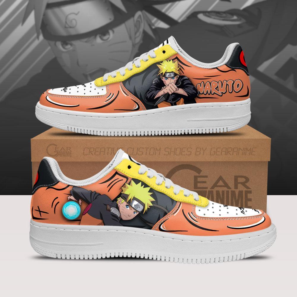 Uzumaki Air Sneakers Jutsu Custom Anime Naruto Shoes - HomeFavo