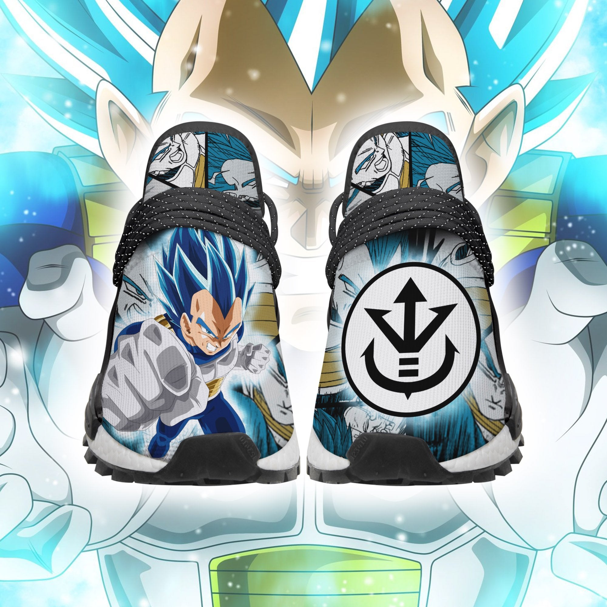Vegeta Custom Shoes Super Saiyan Blue Dragon Ball Super Anime Sneakers