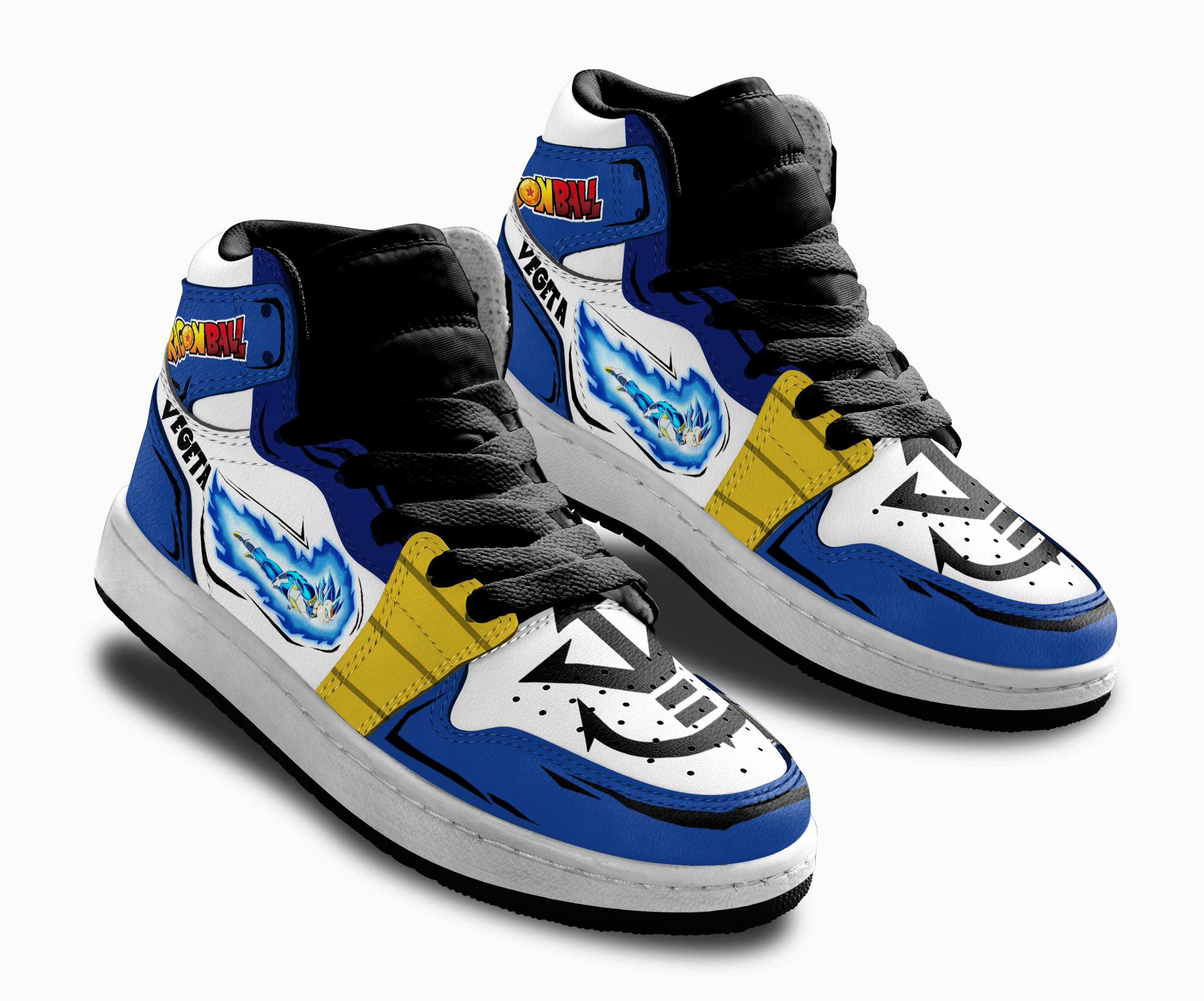 Vegeta Fly Kids Sneakers Custom Anime Dragon Ball Kids Shoes - HomeFavo
