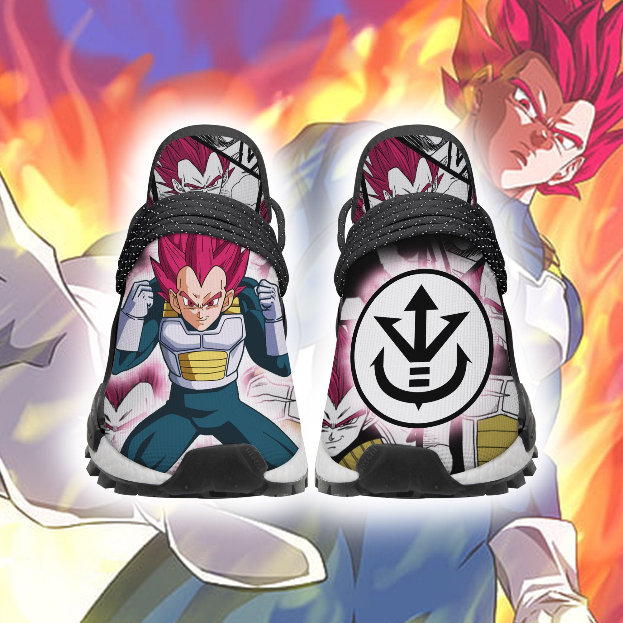 Vegeta God Shoes Custom SSJ Symbol Dragon Ball Z Anime Sneakers