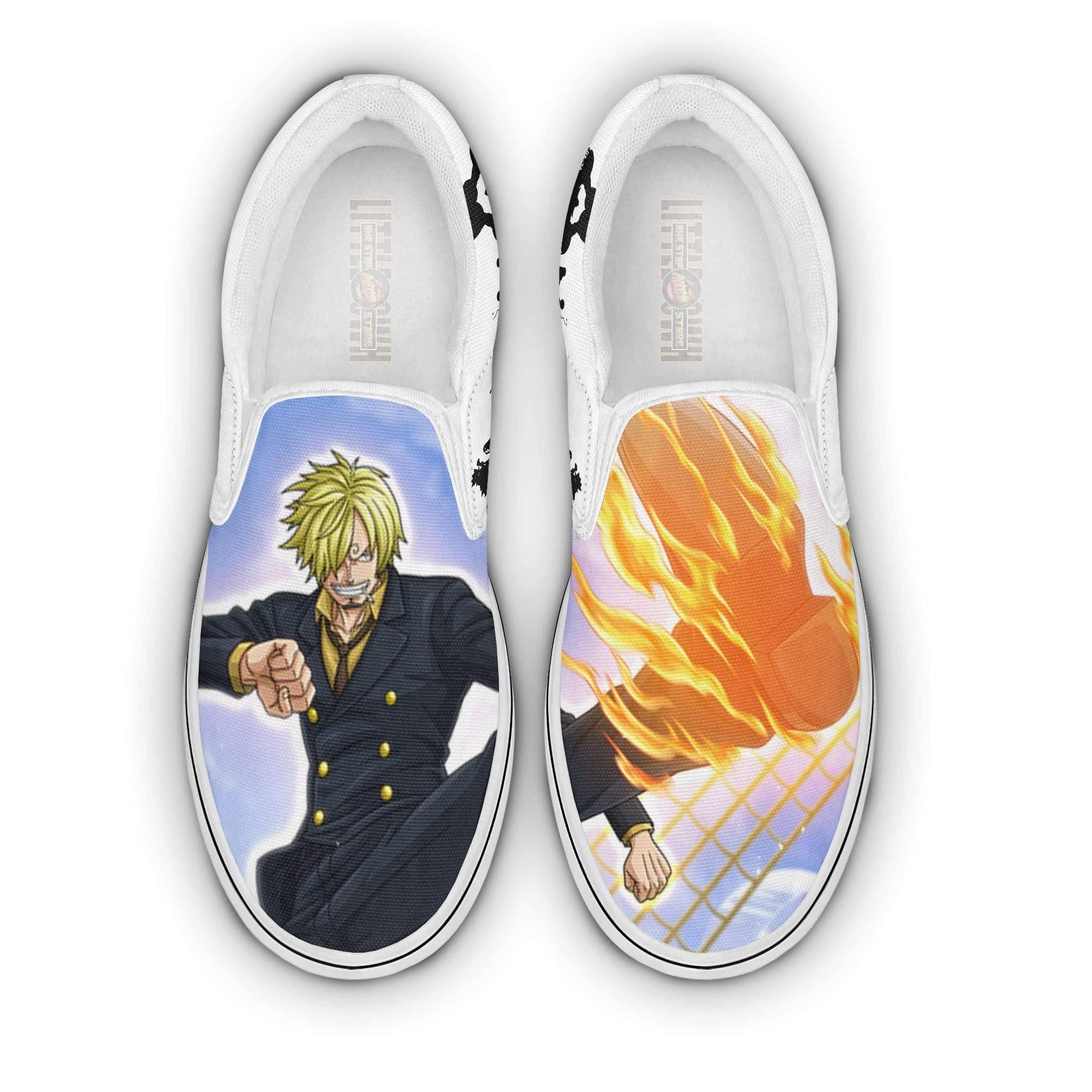 Vinsmoke Sanji Classic Slip-On Custom One Piece Anime Shoes