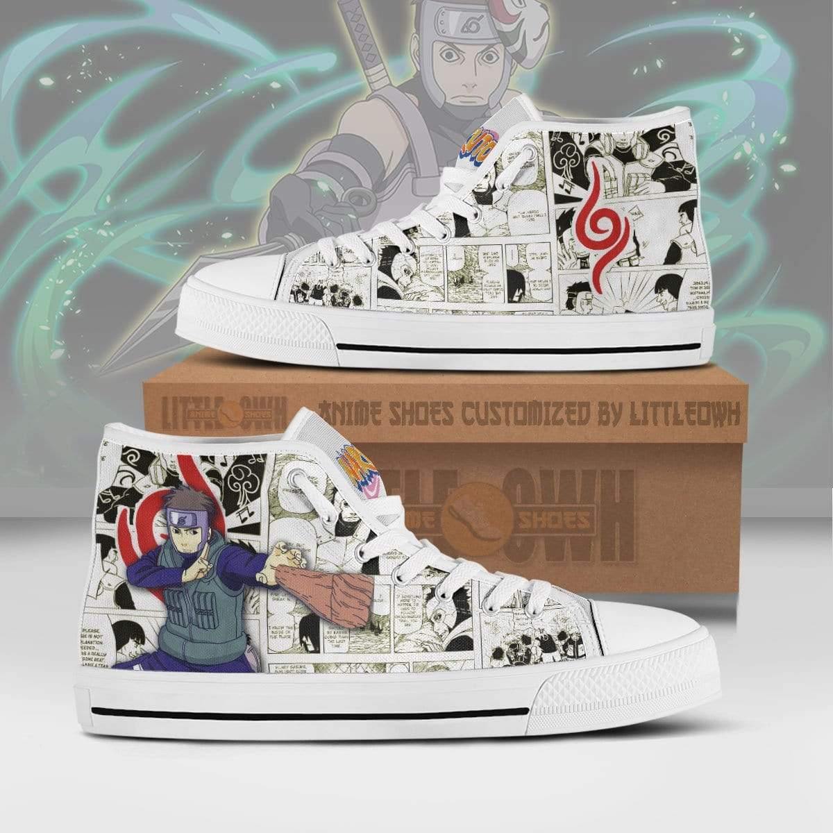 Yamato High Top Canvas Shoes Custom Naruto Anime Mixed Manga Style
