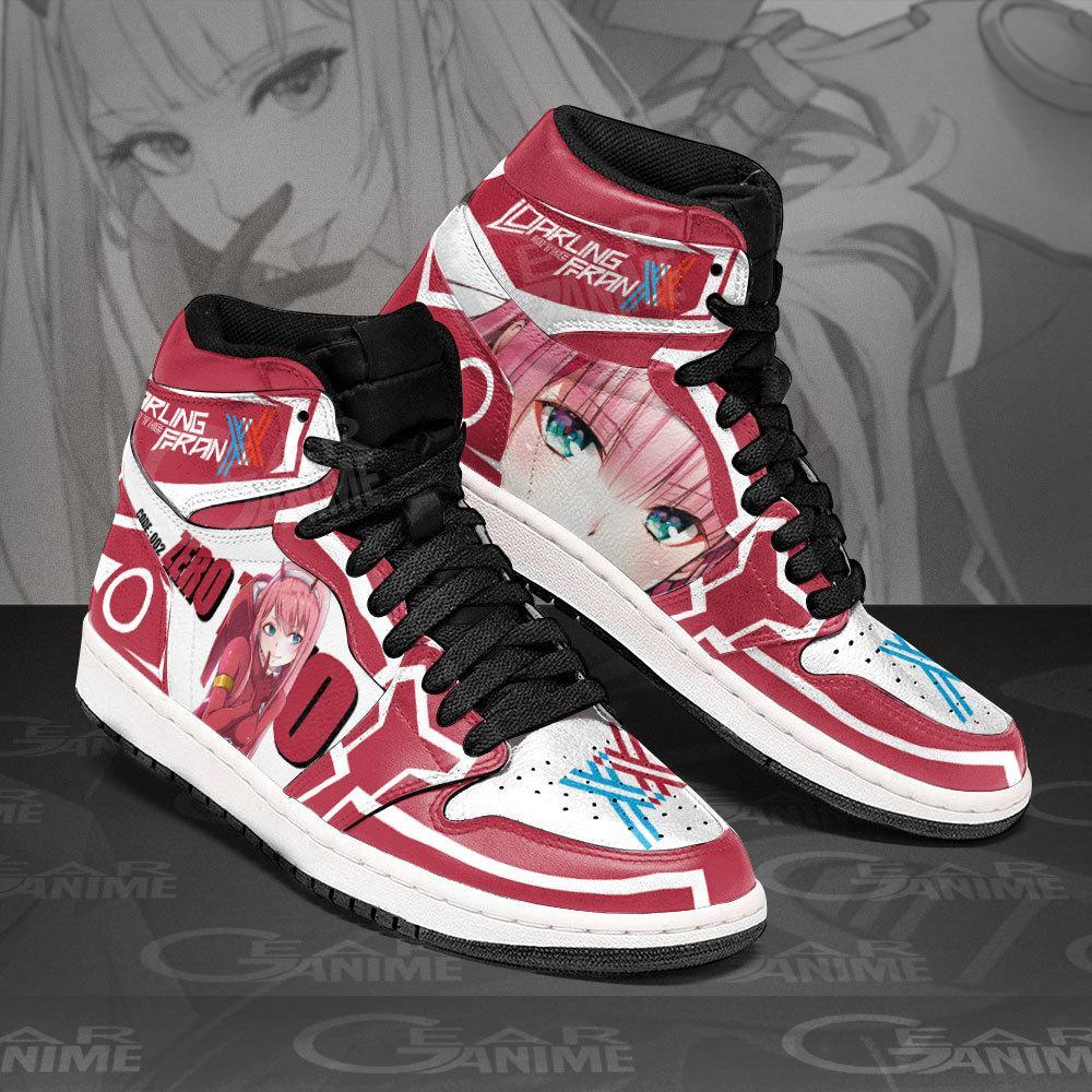 Zero Two Darling In The Franxx Sneakers Code 002 Custom Shoes Homefavo