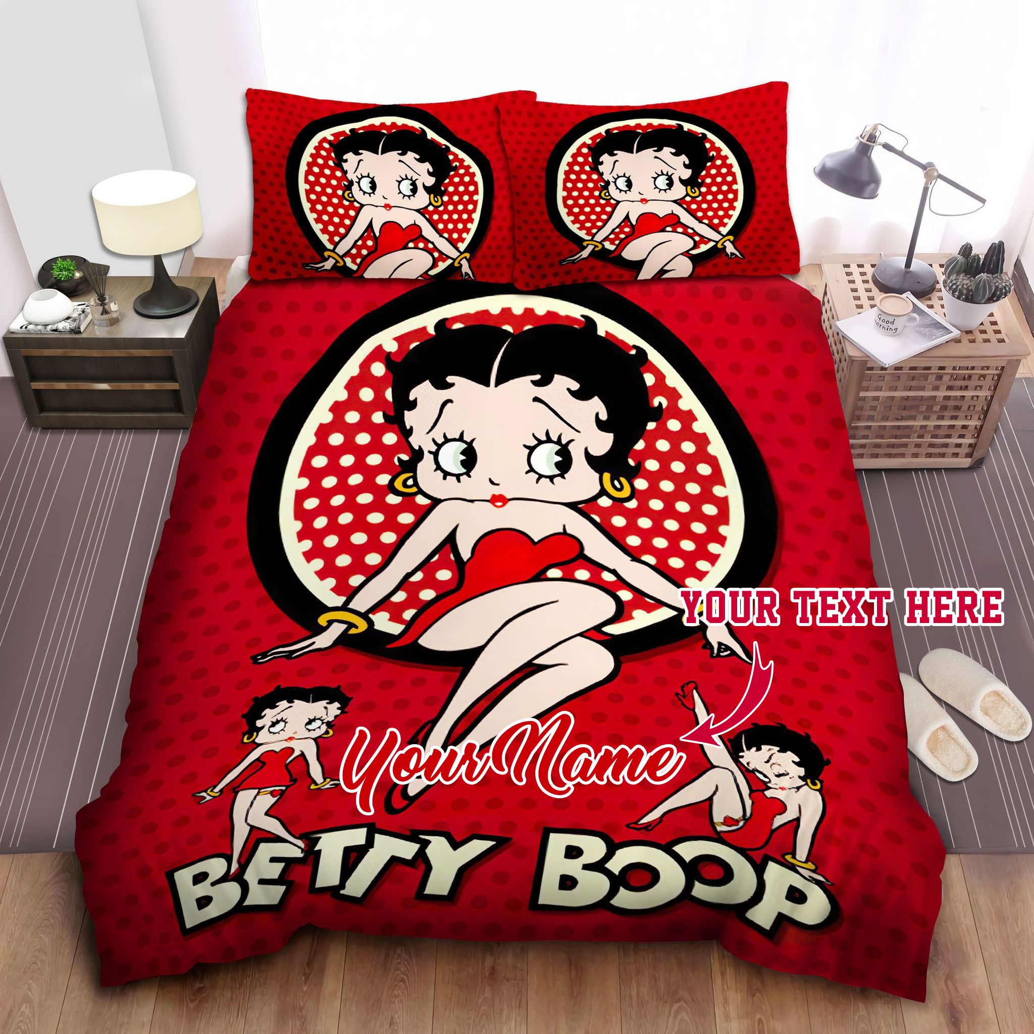 Betty Boop Bed Sheets Spread Film Personalized Custom Bedding Sets King Queen Twin Bedding Set