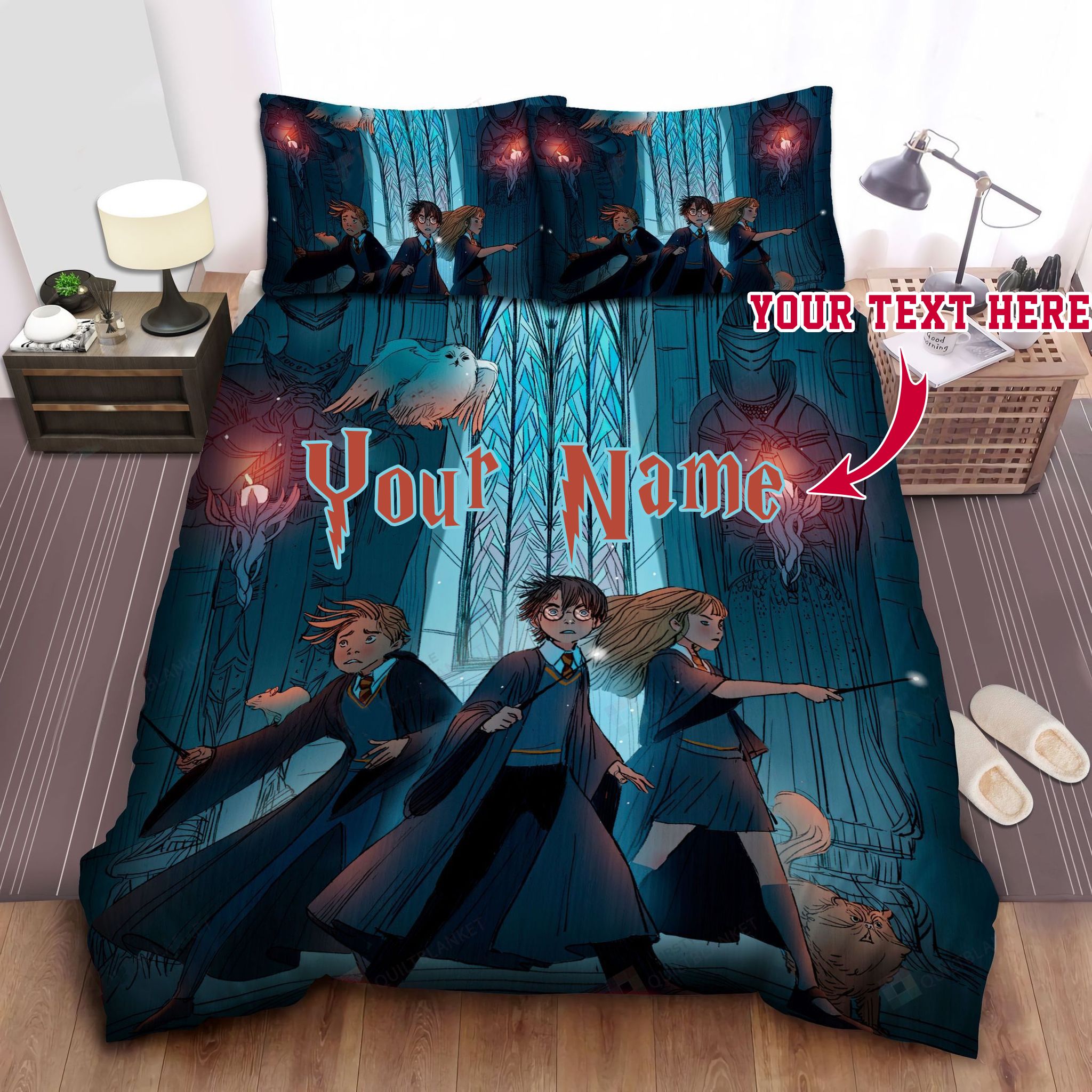 Harry Potter Artwork Film Personalized Custom Bedding Sets King Queen ...