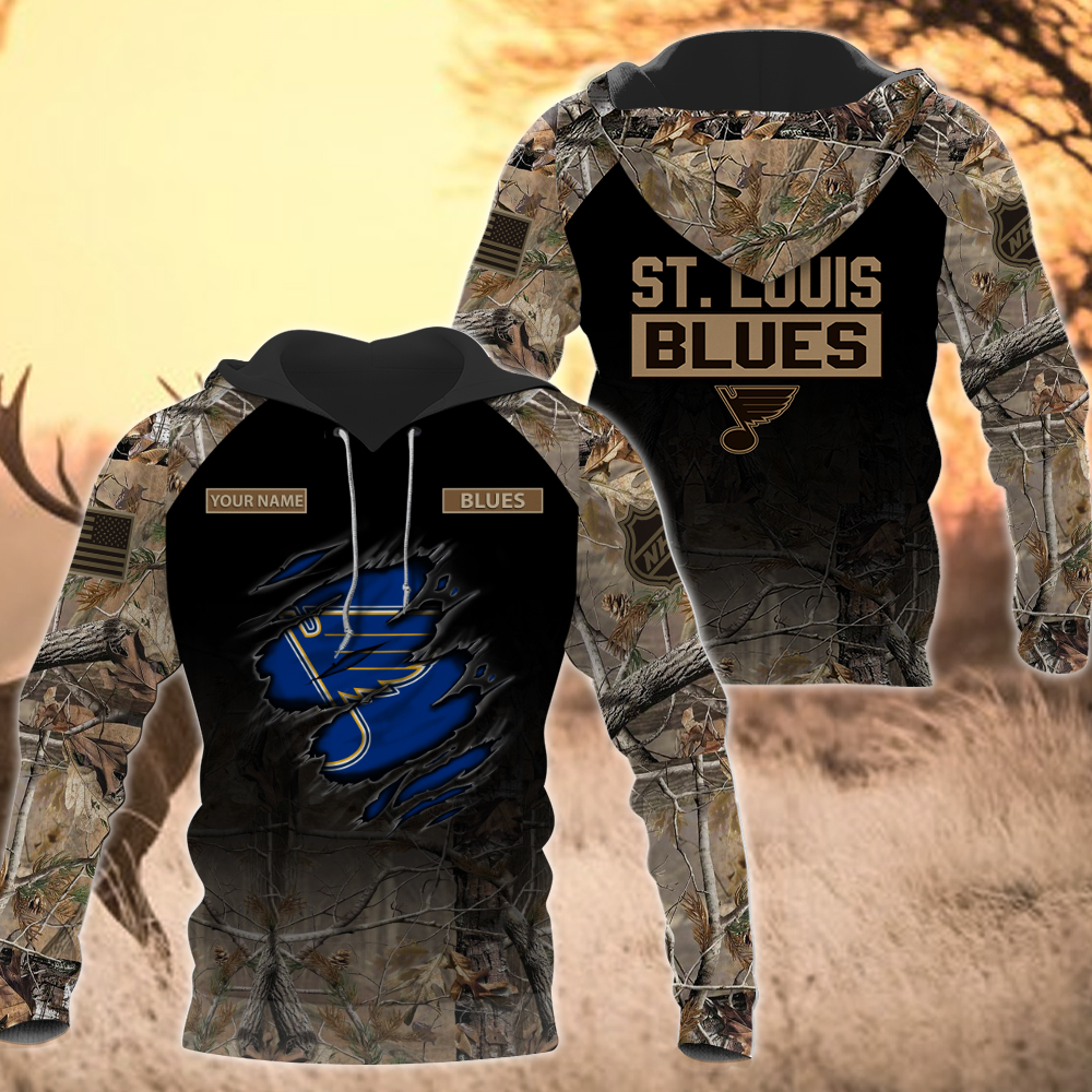 HFV003-NHL-25-St. Louis Blues Hunting Camo TShirt, Hoodie, Sweatshirt ...