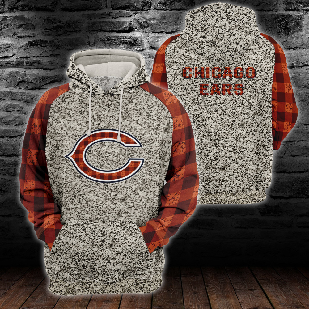 HFV004-Chicago Bears  Plaid Flannel TShirt, Hoodie, Sweatshirt