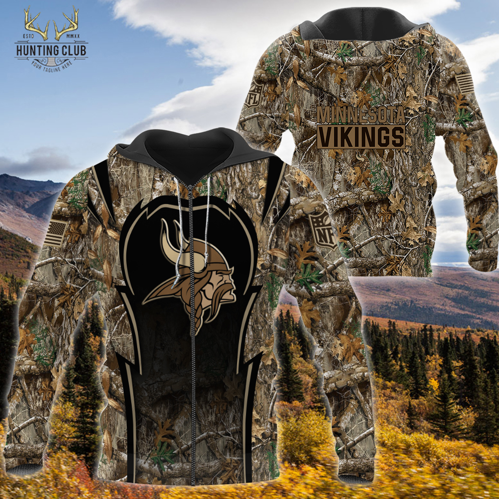 HFV005-NFL Hunting Realtree Camo-Minnesota Vikings TShirt, Hoodie ...