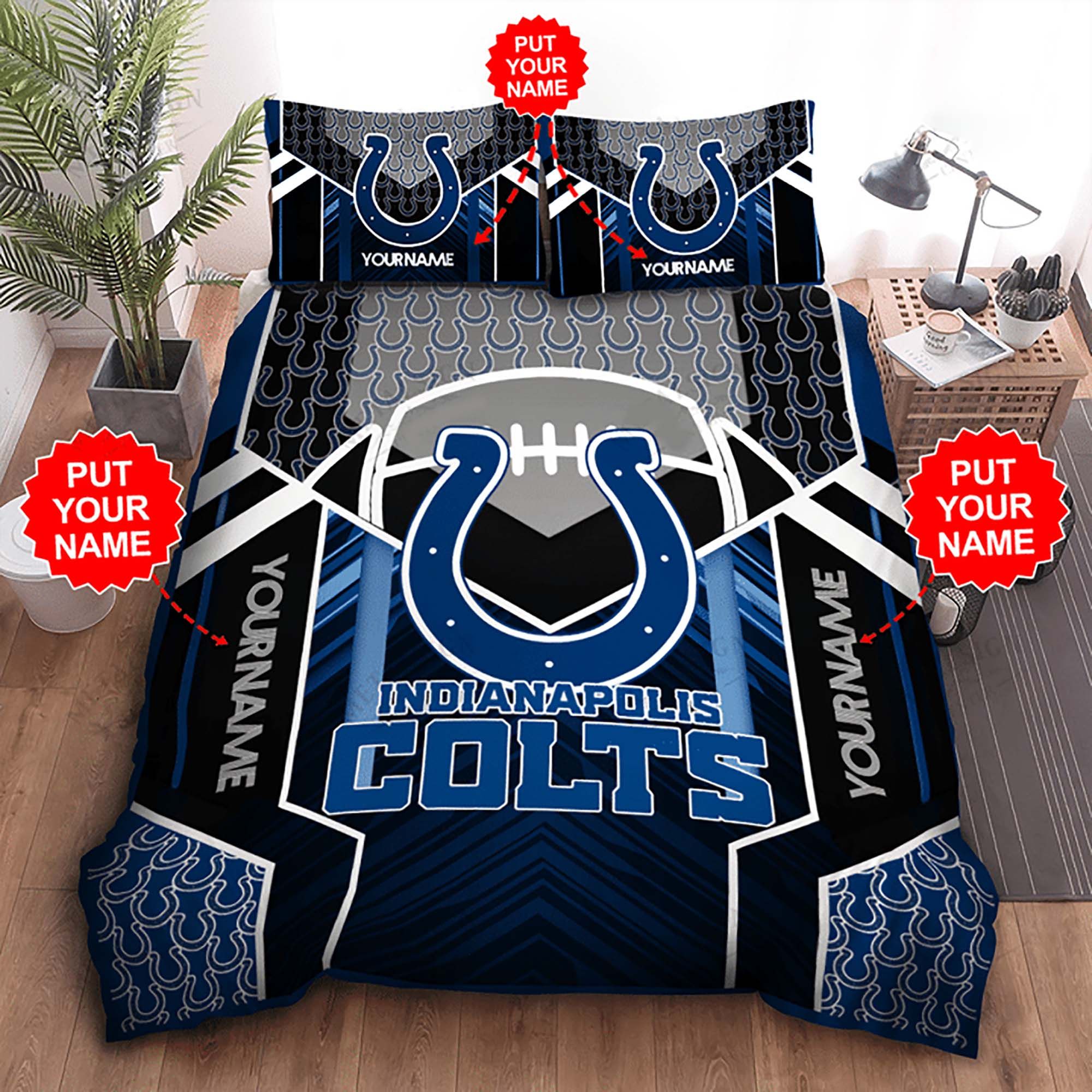 Indianapolis Colts 115 NFL Football Personalized Custom Bedding Sets