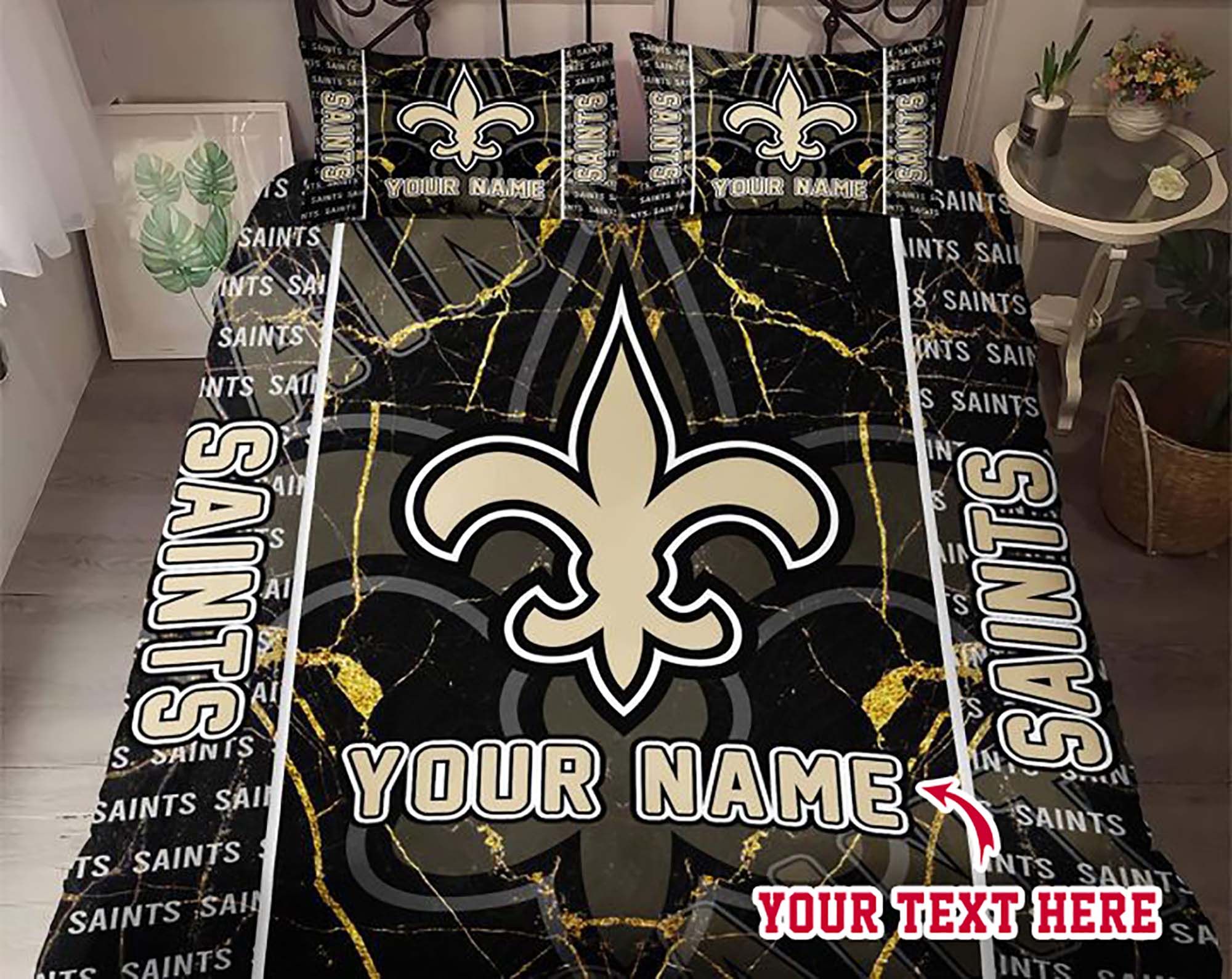 New orleans saints bedroom set