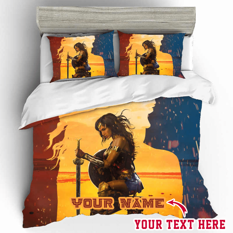 Wonder Woman Film Personalized Custom Bedding Sets King Queen Twin Bedding Set. PLEASE NOTE: This is a duvet cover, NOT a Comforter