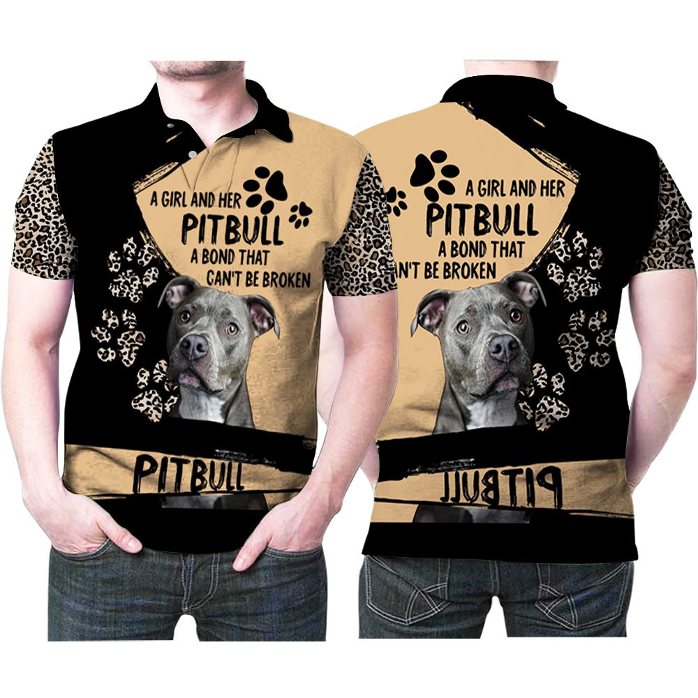 A Girl And Her Pitbull Bond That Cant Be Broken Pitbull Dog 3d Designed ...
