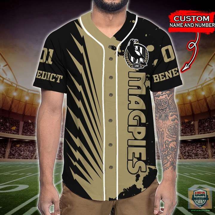 Collingwood Magpies AFL Personalized Baseball Jersey HFV256 - HomeFavo