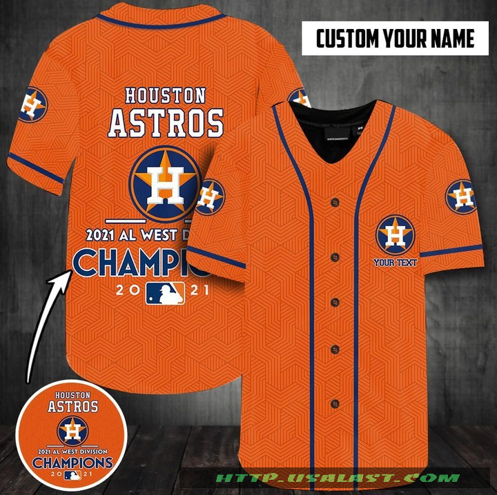 MLB Houston Astros AL West Division Champion 2021 Personalized Baseball ...