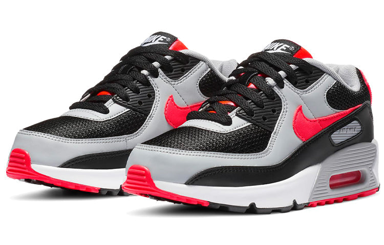 Nk Air Max 90 LTR Leather GS 'Radiant Red' Black/White/Wolf Grey ...