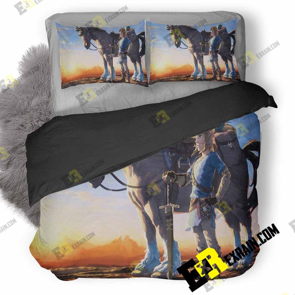 1 Year Anniversary The Legend Of Zelda Breath Of The Wild Rl3D Customized Duvet Cover Bedding Set. PLEASE NOTE: This is a duvet cover, NOT a Comforter