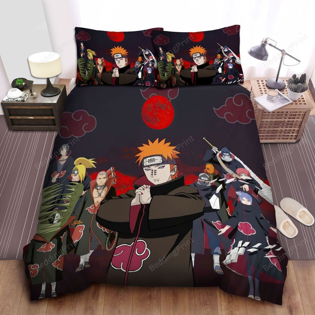 10 Members Of Akatsuki Bed Sheets Duvet Cover Bedding Sets. PLEASE NOTE: This is a duvet cover, NOT a Comforter