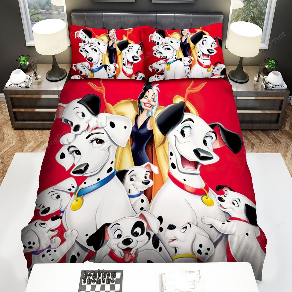 101 Dalmatians Movie Poster Bed Sheets Duvet Cover Bedding Sets. PLEASE NOTE: This is a duvet cover, NOT a Comforter