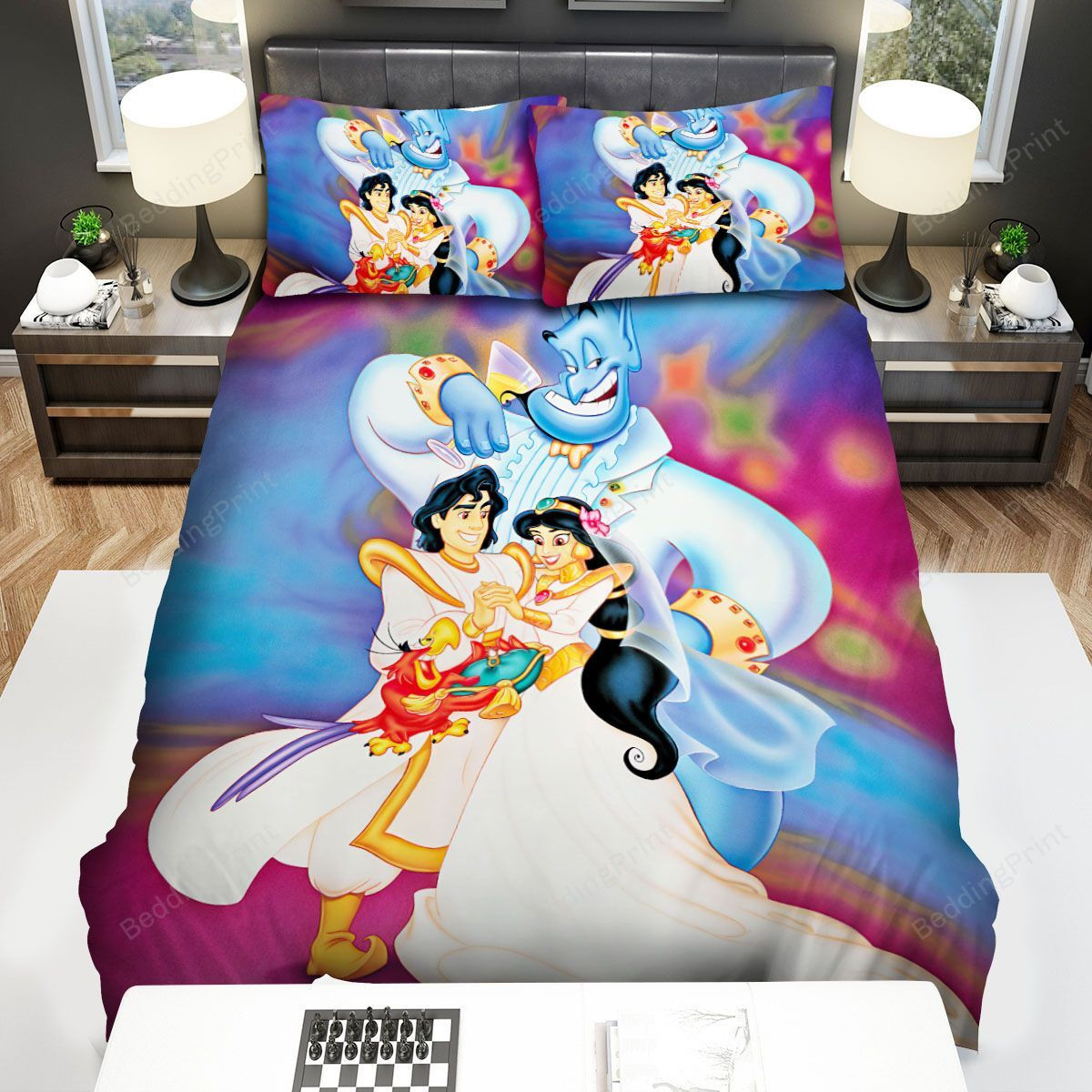 Aladdin And Princess Jasmine Wedding Bed Sheets Duvet Cover Bedding