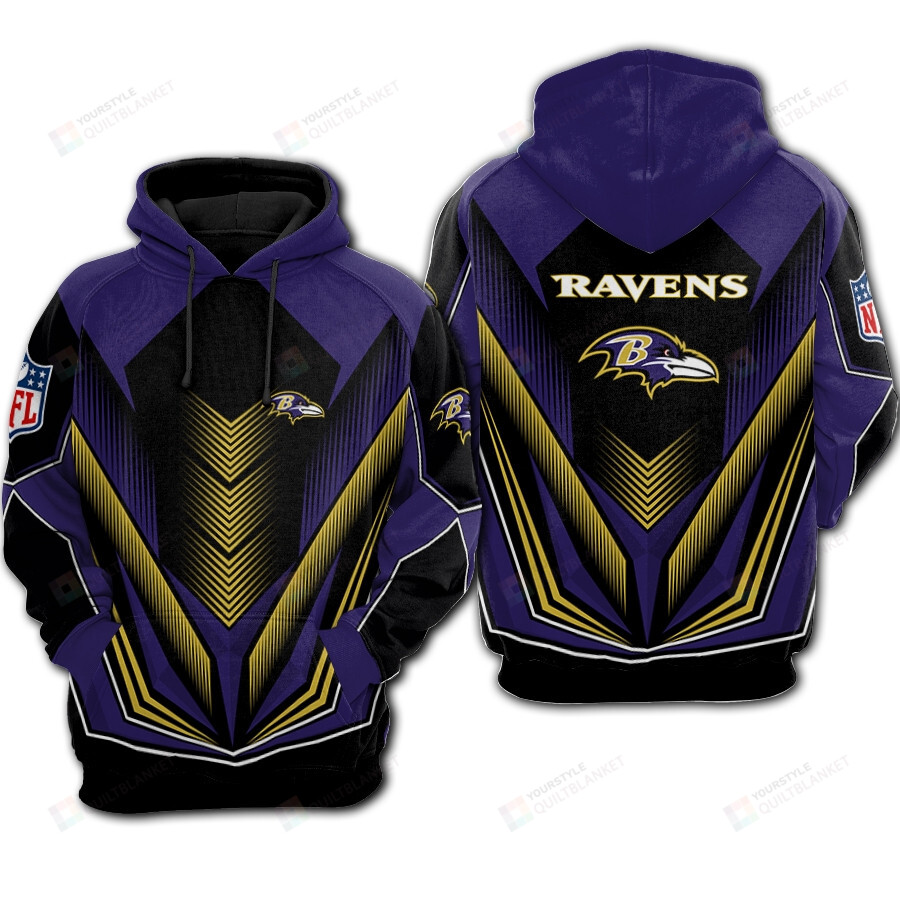 Baltimore Ravens 3D All Over Print Hoodie, Zip-up Hoodie MTE03 - HomeFavo