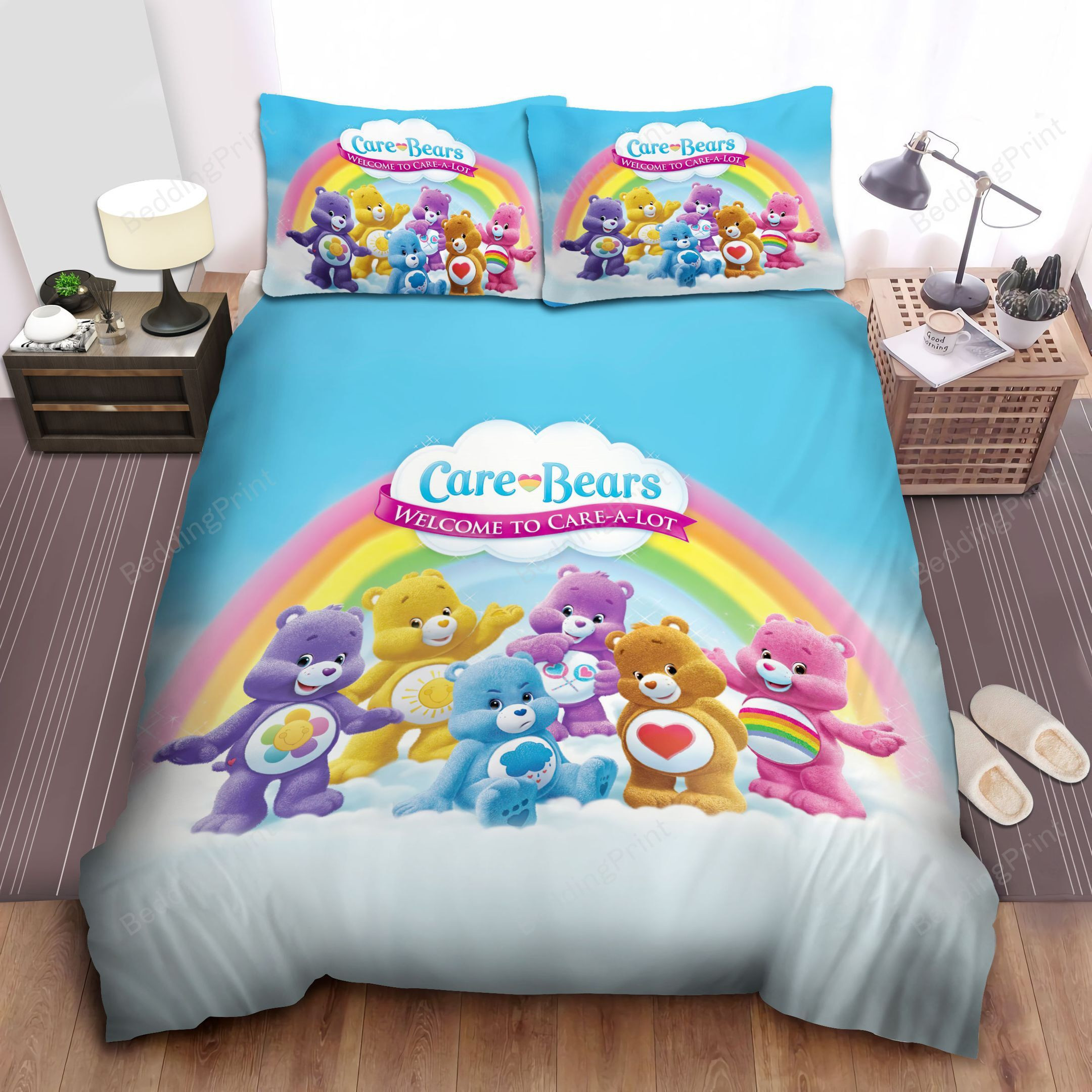 Care Bears Welcome To Care-A-Lot Bed Sheets Spread Duvet Cover Bedding ...