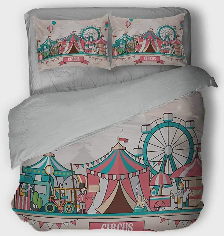 Circus Bed Sheets Duvet Cover Bedding Sets HomeFavo