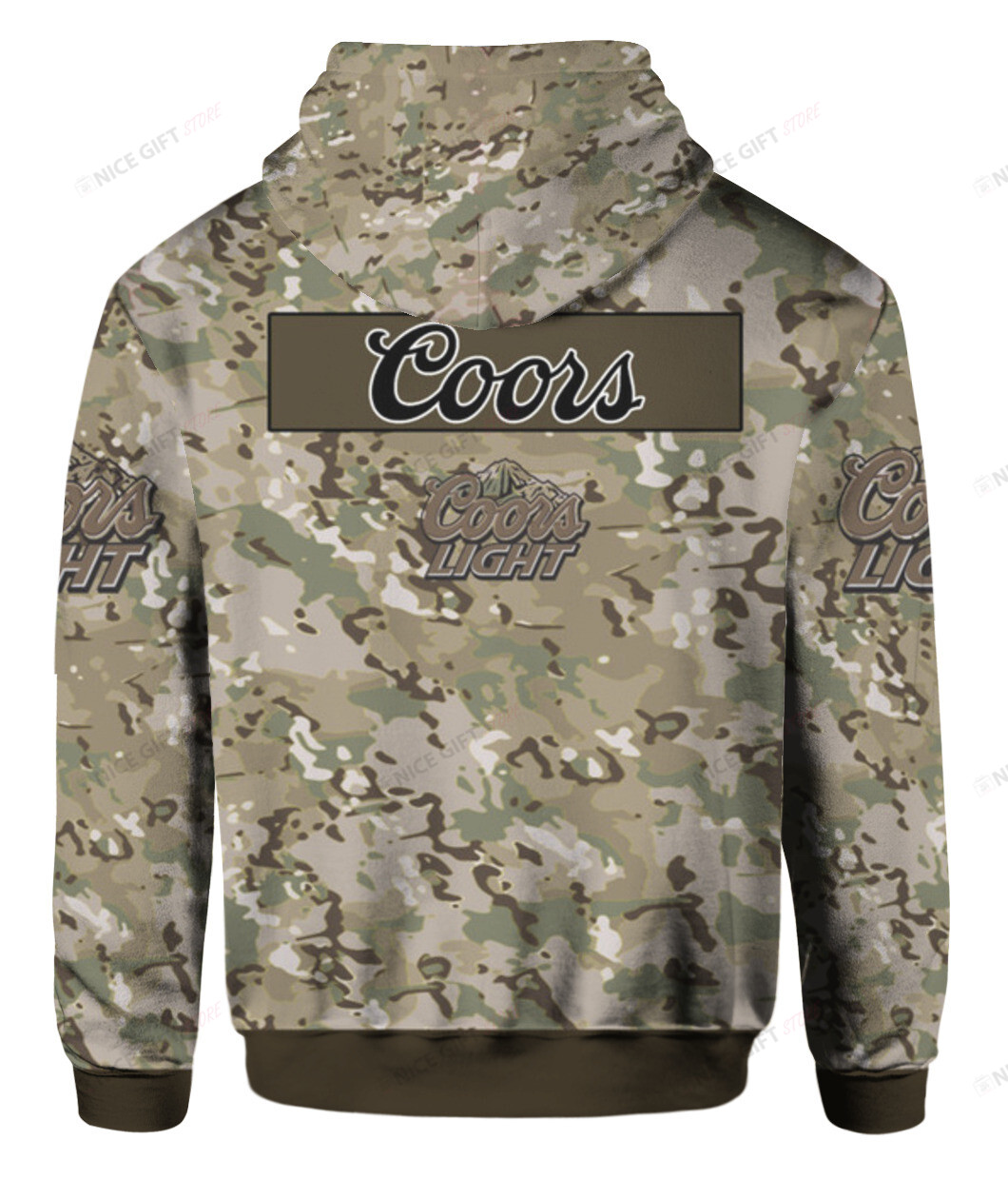 Coors Light Camouflage Hoodie 3D 3HO-T3T5 - HomeFavo