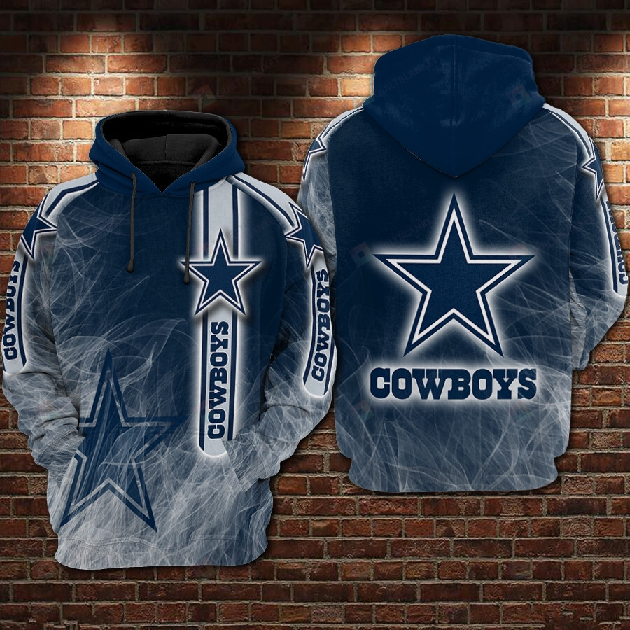 Dallas Cowboys 3D All Over Print Hoodie, Zip-up Hoodie MTE075 - HomeFavo