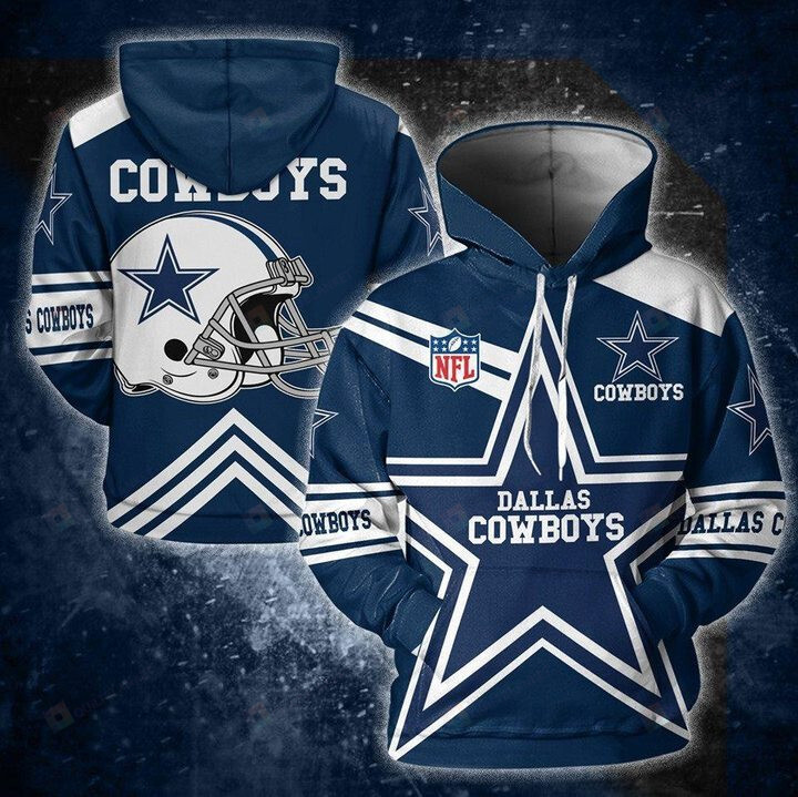 Dallas Cowboys 3d Hoodie MTE02 - HomeFavo