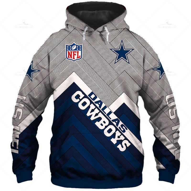 Dallas Cowboys Hoodie 3D Long Sweatshirt Pullover Size S-5Xl - HomeFavo