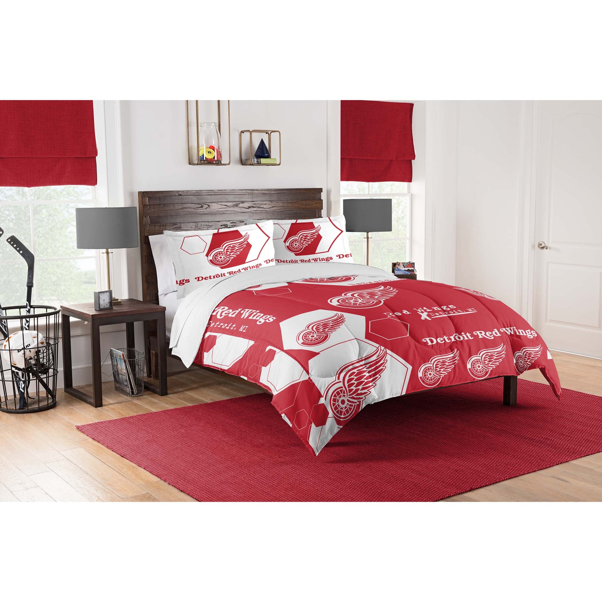 Detroit Red Wings Comforter Set - HomeFavo