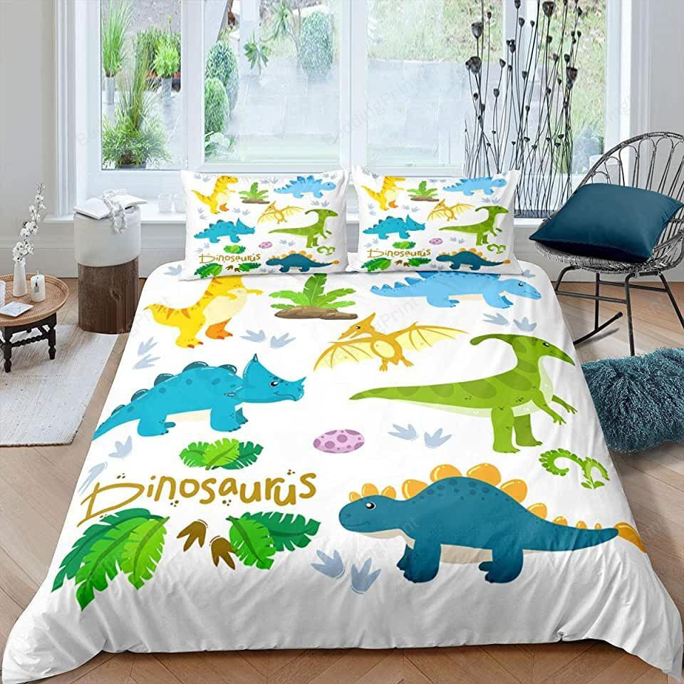 Dinosaur Pattern Dinosaurus Bed Sheets Duvet Cover Bedding Sets - HomeFavo